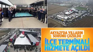 8 milyonluk ilçe terminali hizmete açıldı