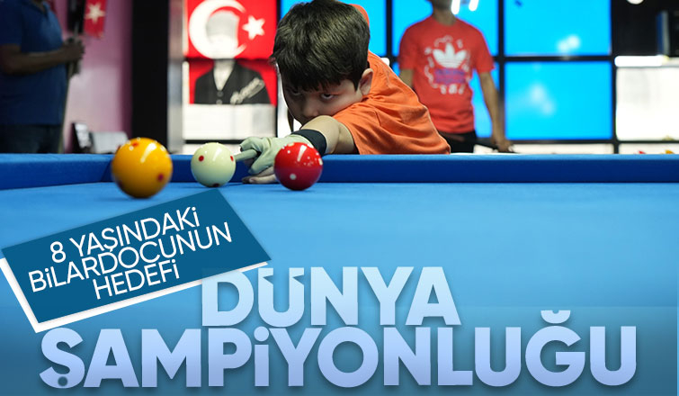 8 yaşında dünya şampiyonluğu hedefliyor
