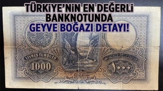 800 bin liraya satışa çıktı; O banknotta Geyve Boğazı detayı