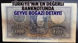 800 bin liraya satışa çıktı; O banknotta Geyve Boğazı detayı