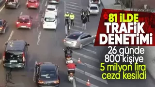 81 ilde çakar lamba denetimi: 5 milyon 196 bin TL ceza kesildi