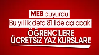 81 ilde öğrencilere ücretsiz yaz kursları açılacak