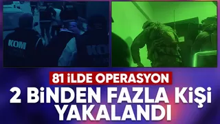 81 şehirde Çember 6 operasyonu