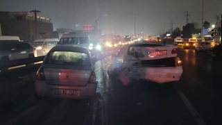 9 araç kazaya karıştı, ortalık savaş alanına döndü