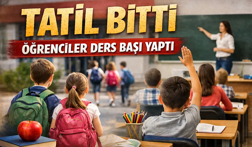 9 günlük ara tatil bitti, okullar açıldı