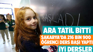 9 günlük ara tatil bitti