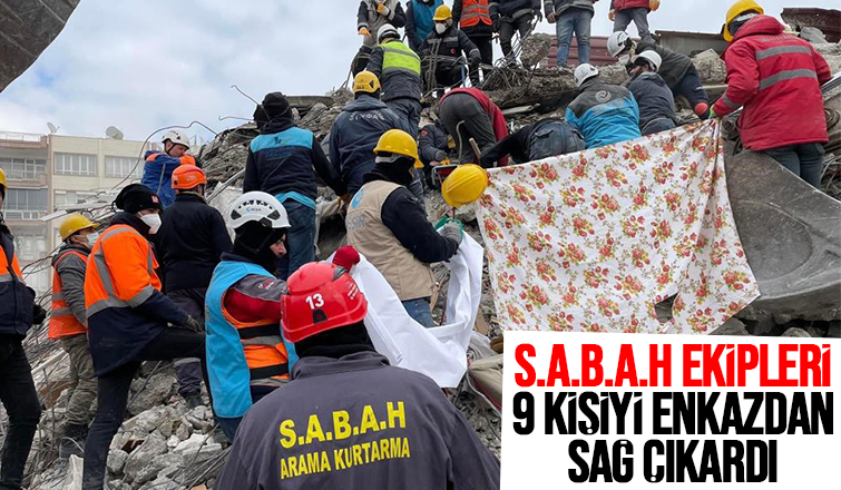 9 kişiyi kurtaran S.A.B.A.H ekibi Sakarya'ya döndü