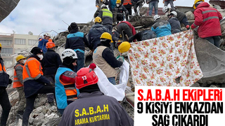 9 kişiyi kurtaran S.A.B.A.H ekibi Sakarya'ya döndü