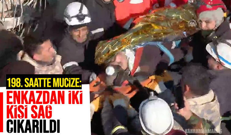 9'ncu günde mucize: İki kişi sağ çıkarıldı