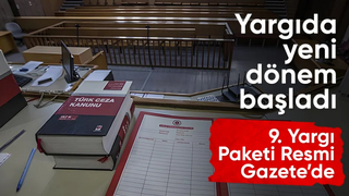 9. Yargı Paketi Resmi Gazete'de yayımlandı
