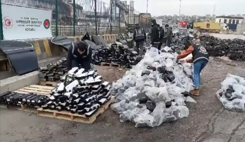 90 milyon liralık kaçak oto parçası ele geçirildi