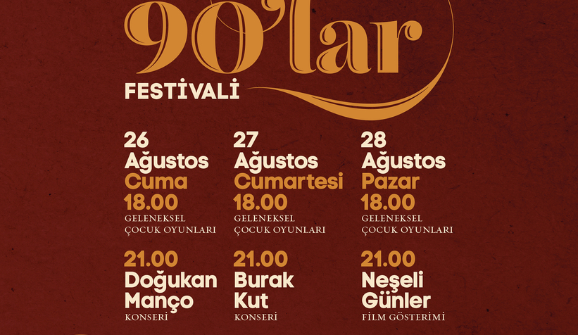 90’lar festivali Millet Bahçesi’nde