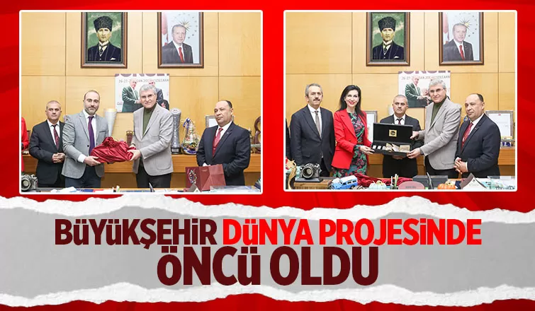AB projesinin temsilci heyetini makamında ağırladı