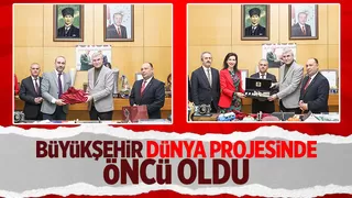 AB projesinin temsilci heyetini makamında ağırladı