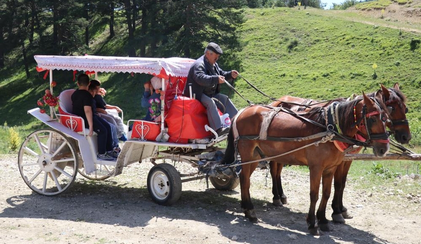 Abant Tabiat Parkı’nda fayton dönemi sona erdi