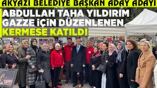 Abdullah Taha Yıldırım dan Gazze için yardım kermesine destek