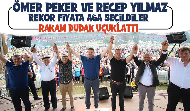 Acelle Yaylası Şenlikleri'nde ağalığı Ömer Peker ve Recep Yılmaz aldı