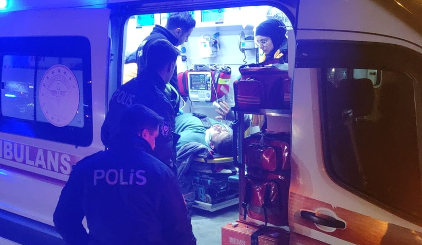 Ada Caddesi nde kaza 1 yaralı