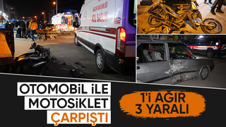 Ada Caddesi nde kaza 3 yaralı