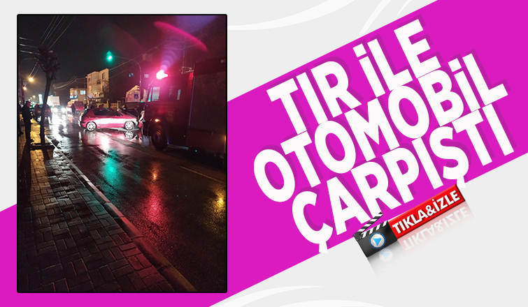 Ada Caddesi'nde kaza, hurdaya döndü