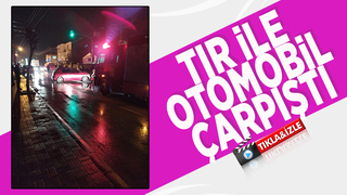 Ada Caddesi'nde kaza, hurdaya döndü