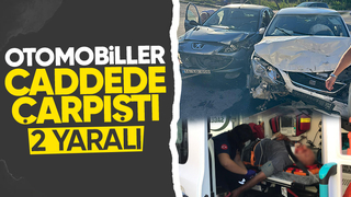 Ada Caddesinde kaza: 2 yaralı