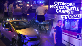 Ada Caddesinde kaza 2 yaralı