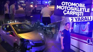 Ada Caddesinde kaza 2 yaralı