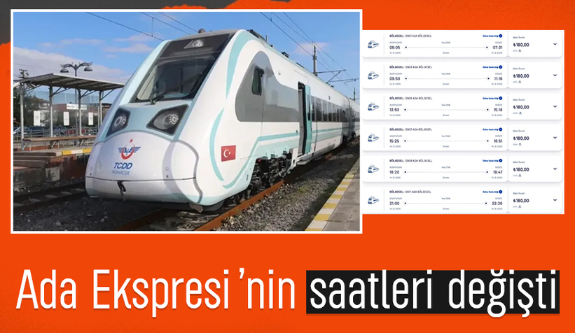Ada Ekspresi’nin sefer saatleri değişti