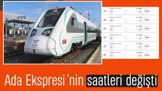 Ada Ekspresi’nin sefer saatleri değişti