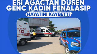 Adam ağaçtan düştü eşi hayatını kaybetti