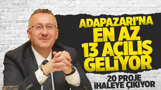 Adapazarı'nda 20 proje ihaleye çıkıyor