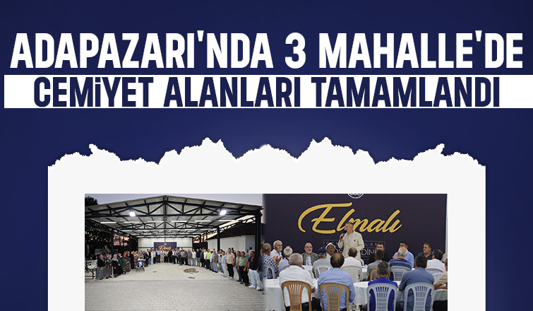Adapazarı'nda belediyeden 3 mahalleye cemiyet alanı