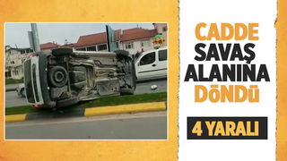 Adapazarı'nda feci kaza: 4 yaralı