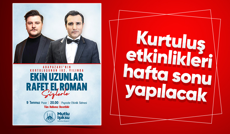 Adapazarı'nın kurtuluşu kutlanacak