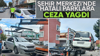 Adapazarı şehir merkezinde 160 araca park cezası kesildi