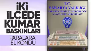 Adapazarı ve Karasu'da kumar baskını