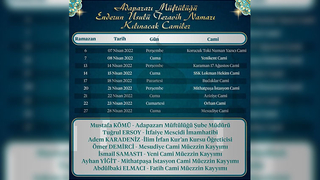 Adapazarı’nda 9 camide enderun teravih geleneği yaşatılacak