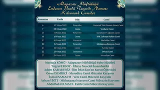 Adapazarı’nda 9 camide enderun teravih geleneği yaşatılacak