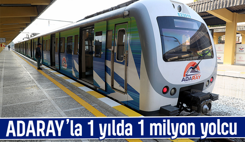 Adaray 1 yılda 1 milyon kişi taşıdı