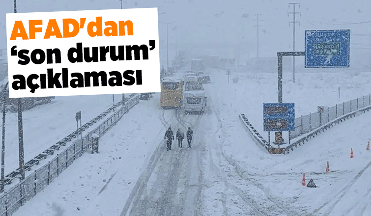 AFAD'dan son dakika açıklaması