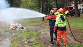 AFAD personeline orman yangını tatbikatı