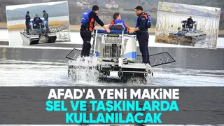 AFAD yeni makinesiyle sel ve taşkınlarda etkin olacak