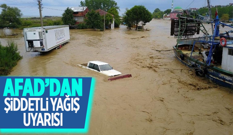 AFAD’dan şiddetli yağış uyarısı