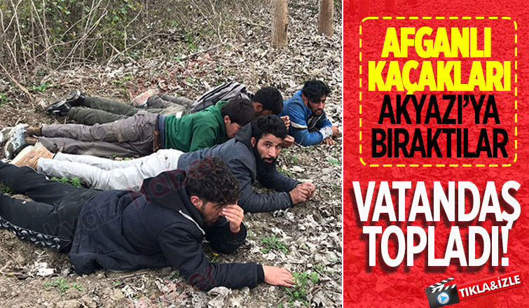 Afganlı kaçakları vatandaş tarlalardan topladı