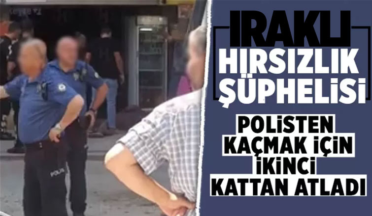 Polisten kaçarken ikinci kattan atlayıp yaralandı