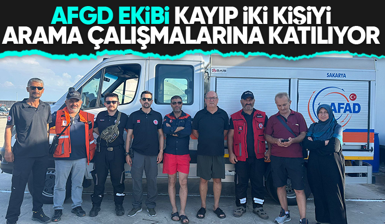 AFGD ekibi kayıp iki kişi için Yalova'da