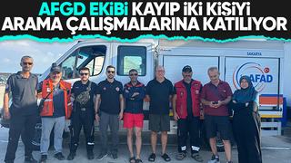 AFGD ekibi kayıp iki kişi için Yalova'da