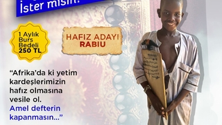 Afrika Gönüllüleri Derneği'nden Sende Bir Hafız Yetiştirmek İstermisin çalışması
