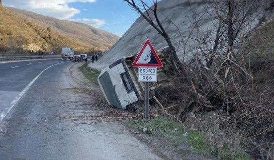 Ağaca çarparak durabildi, 4 kişi yaralandı